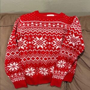 Festive Red Holiday Sweater